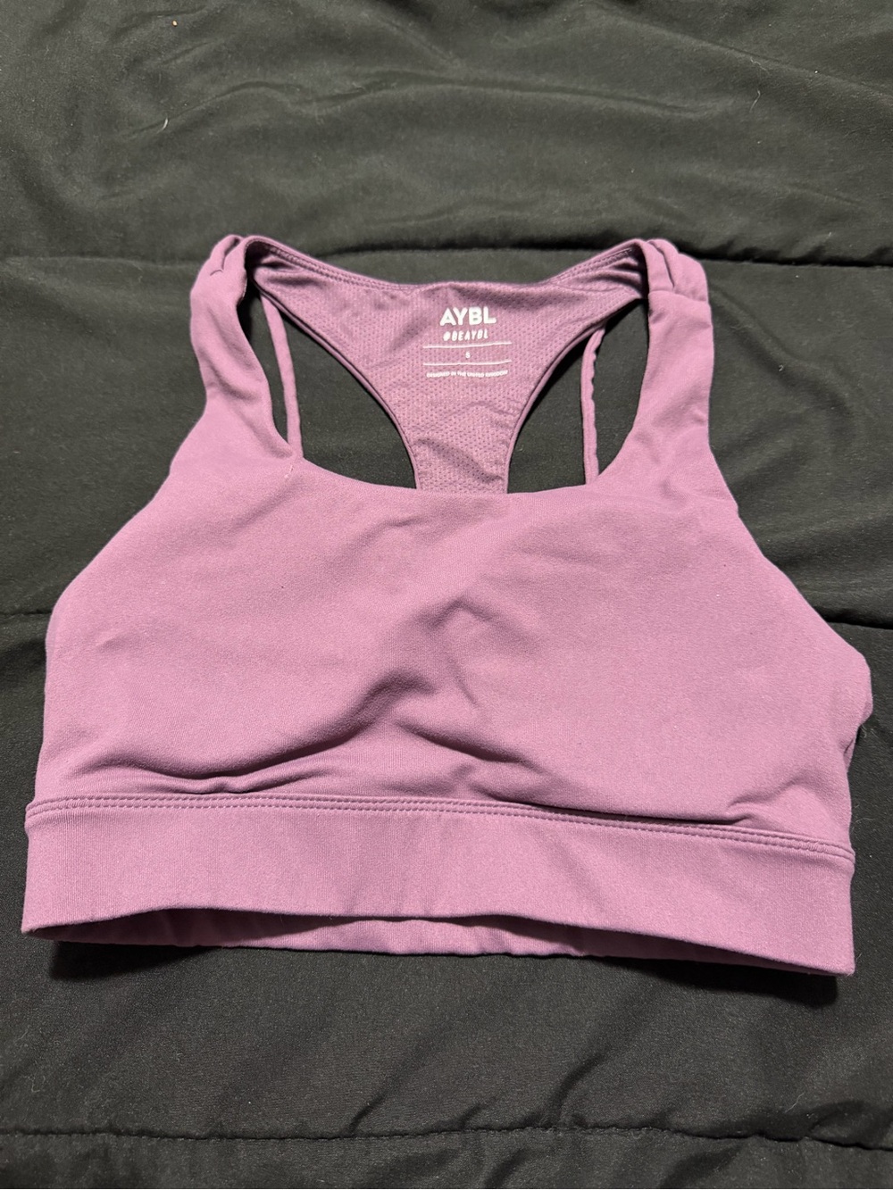 AYBL Purple Racerback Sports Bra